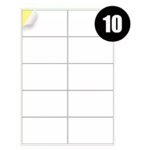 A4 Label Sheets 10 Labels