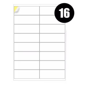 A4 Label Sheets 16 Labels