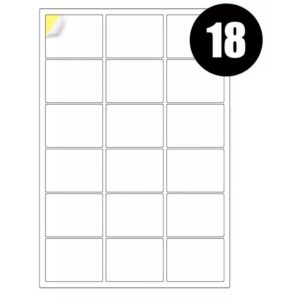 A4 Label Sheets 18 Label