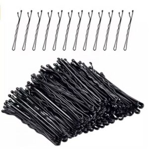 Waved Hair Pins Black