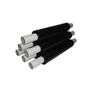6 x Extended Core Stretch Film Wrap Black 500mm x 260m 20 microns