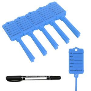 Locking Key Tags Blue