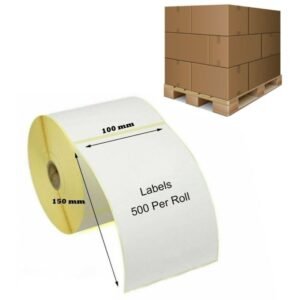 102 x 152mm (4x6" 500 Labels) Zebra Thermal Labels (48 Boxes) - 1 Pallet
