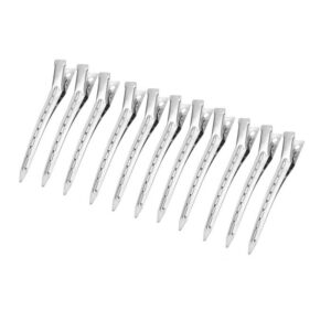 10 Pack 40mm Silver Crocodile Alligator DIY Bow Blank Hair Clips