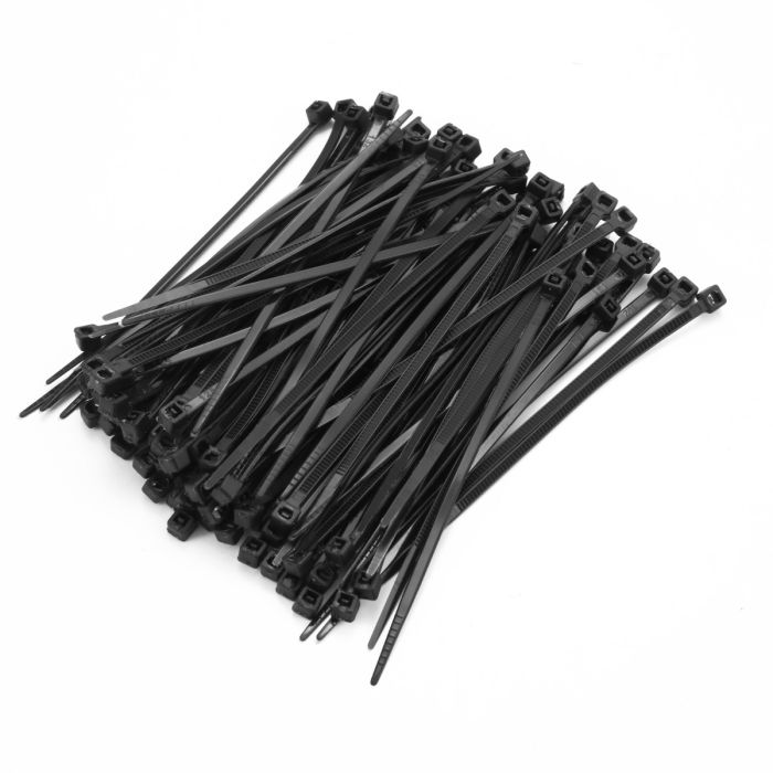 Strong Black Nylon Cable Tie Wraps, 430 x 9.0 mm, 100 pieces - Image 2