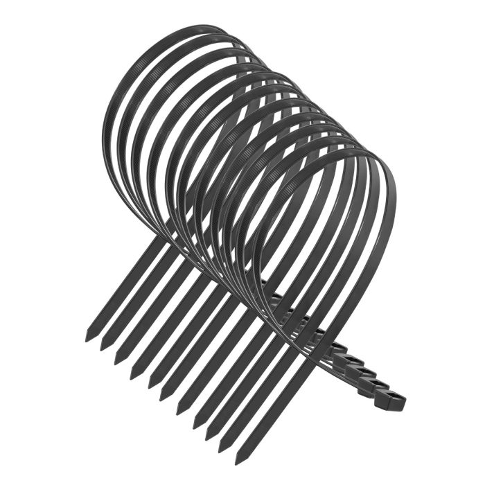 Strong Black Nylon Cable Tie Wraps, 430 x 9.0 mm, 100 pieces - Image 4