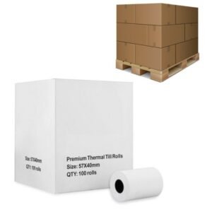 57mm x 40mm Credit Card Rolls (150 Boxes) - 1 Pallet