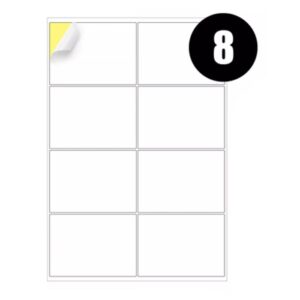 A4 Label Sheets 8 Labels