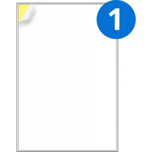 A4 Label Sheets 1 Label