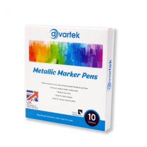 10 Metallic Marker Pens Art Paint Bold Colours