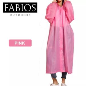 Waterproof Pink Poncho Raincoat for Men / Women