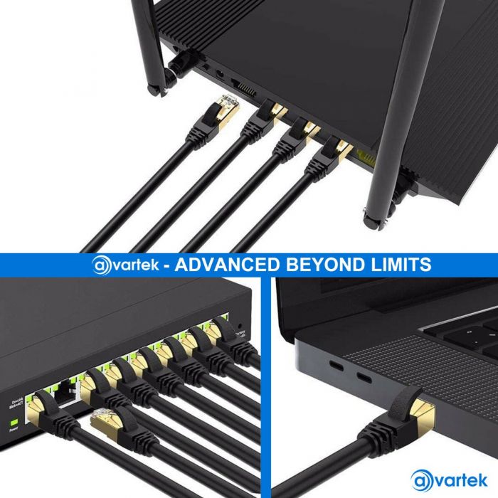 1000MHz 10Gbps RJ45 Blue 3m CAT7 High Speed Shielded Ethernet Cable - Image 5