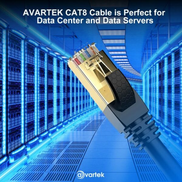 7.5m CAT7 High Speed Shielded Ethernet Cable 1000MHz 10Gbps  RJ45 - White - Image 3