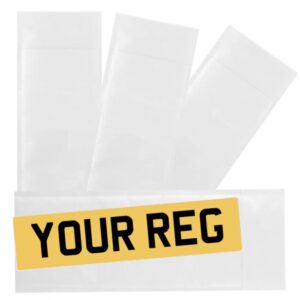 White Number Plate Envelope
