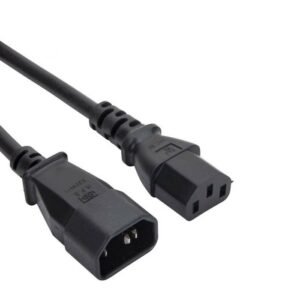 5m Long Power Extension Cable Male to Female Cord C13 C14 IEC Kettle Lead Black