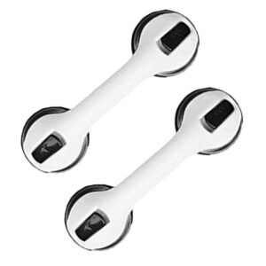 Two Safety Grab Rail Handle Support Suction Hand Grips for bathrooms, showers, and toilets