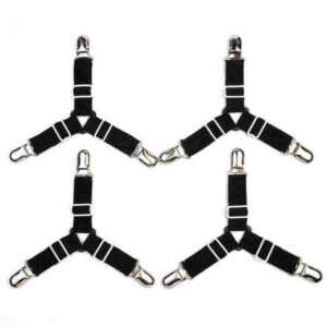 Fastener Grippers, Clips, Suspender Straps, and 4Triangle Bed Sheet Mattress Holders