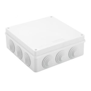 IP65 Waterproof White Surface Junction Box – 200 × 155 × 80mm | Heavy-Duty Electrical Junction Box