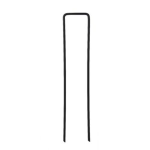 150mm Black Galvanised Grass Pins – Strong Lawn & Garden Fixing Pegs
