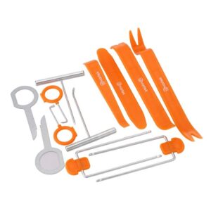 12-Piece Car Trim Removal Tool Kit – Radio, Door Panel & Dashboard Pry Tools