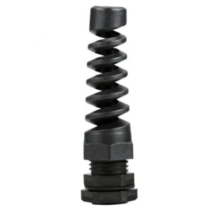 6–12 mm Black AVARTEK IP68 PG13.5 Nylon Spiral Cable Gland