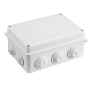 IP65 Waterproof White Surface Junction Box – 150 × 110 × 70mm | Surface-Mounted Electrical Box
