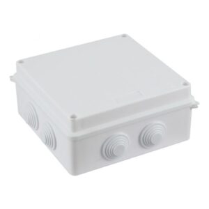 IP65 Waterproof White Surface Junction Box – 150 × 150 × 70mm | Weatherproof Electrical Enclosure