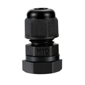 M10 IP68 Nylon Cable Gland 3–6mm with Locknut