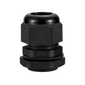 PG19 IP68 Cable Gland 12–16mm with Locknut | Black 24mm Conduit