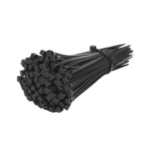 100 Black Nylon Cable Ties, 250 x 4.8 mm