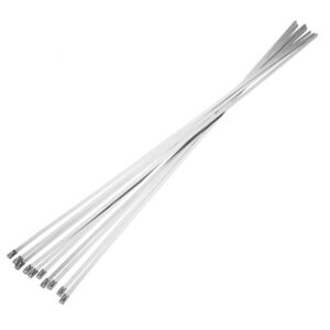 Stainless Steel Silver Cable Ties 12mm x 800mm (100)