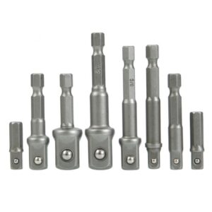 8-Piece Hex Socket Adapter Drill Bit Set