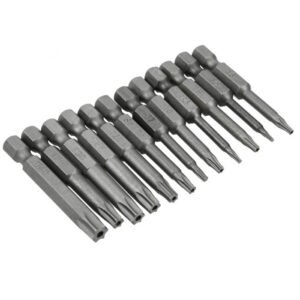 10-Piece Magnetic Torx Bit Set 1/4″ Hex Shank