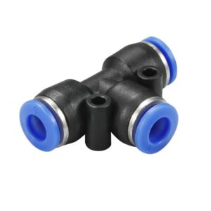 T-piece push-in pneumatic connector, 6 mm