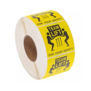 Heavy Shipping Labels, Team Lift Packaging Stickers, Adhesives