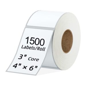 1500 Rolls of 4x6 Thermal Labels for Thermal Printer Royal Mail, DHL, UPS, and DPD | Compatible with POS and EPOS