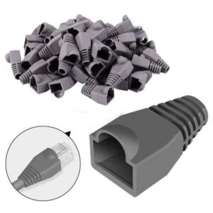 RJ45 Ethernet Cable Boots | Grey 100 Pack