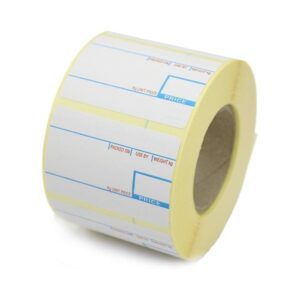 White CAS Scale Thermal Direct Labels, 58 x 40 mm, 750 per roll, compatible with EPOS and POS