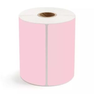 Zebra Toshiba Citizen 6x4 4x6" 100 x 150mm Pink Direct Thermal Labels 500 Per Roll | EPOS & POS Compatible