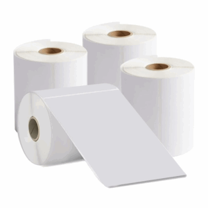 4x6" (100 x 150 mm) White Direct Shipping Thermal Labels with 1000 Labels Per Roll | EPOS & POS Compatible