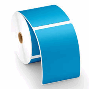 Zebra Toshiba Citizen 6x4 4x6" 100 x 150mm Blue Direct Thermal Labels 500 per roll | EPOS & POS Compatible