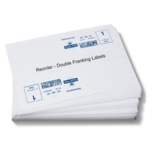 Pitney Bowes Neopost Double Labels, 150x42mm Franking Machine, 1000 Labels